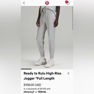 Ready to rule jogger heathered raceway grey